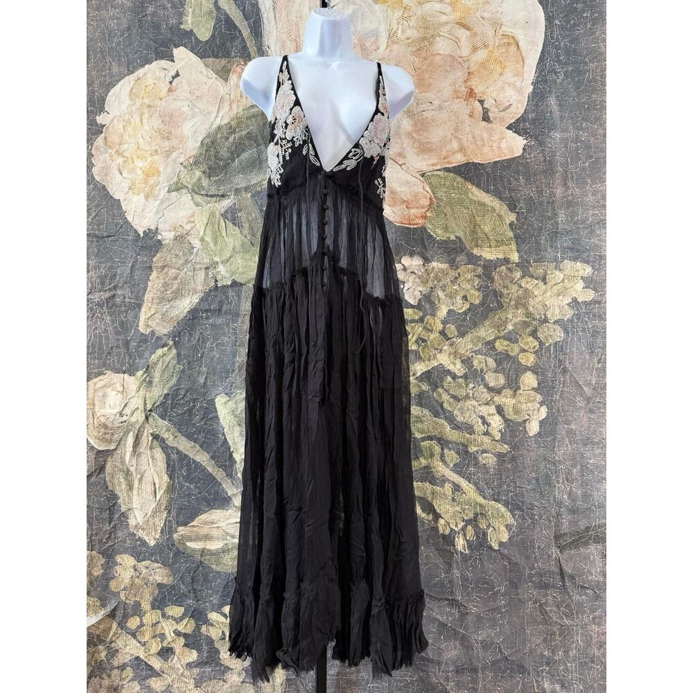 New Free People Secret Garden Maxi Top Size Extra Small - Picture 4 of 9